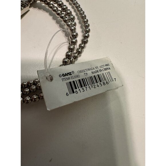 Vtg Ganz Best Friends Forever Stretch Bracelets Beaded Silver Y2K - Picture 2 of 4